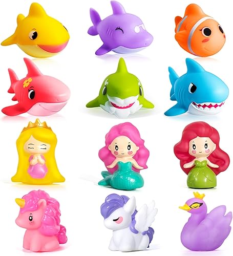 Hely Cancy Juguetes de baño para bebés, juguetes de baño sin agujeros para niños, juguetes de ducha para bebés recién nacidos