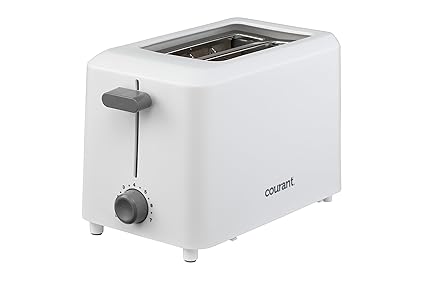 Courant CTP-2701W Cool Touch 2-Slice Toaster, White