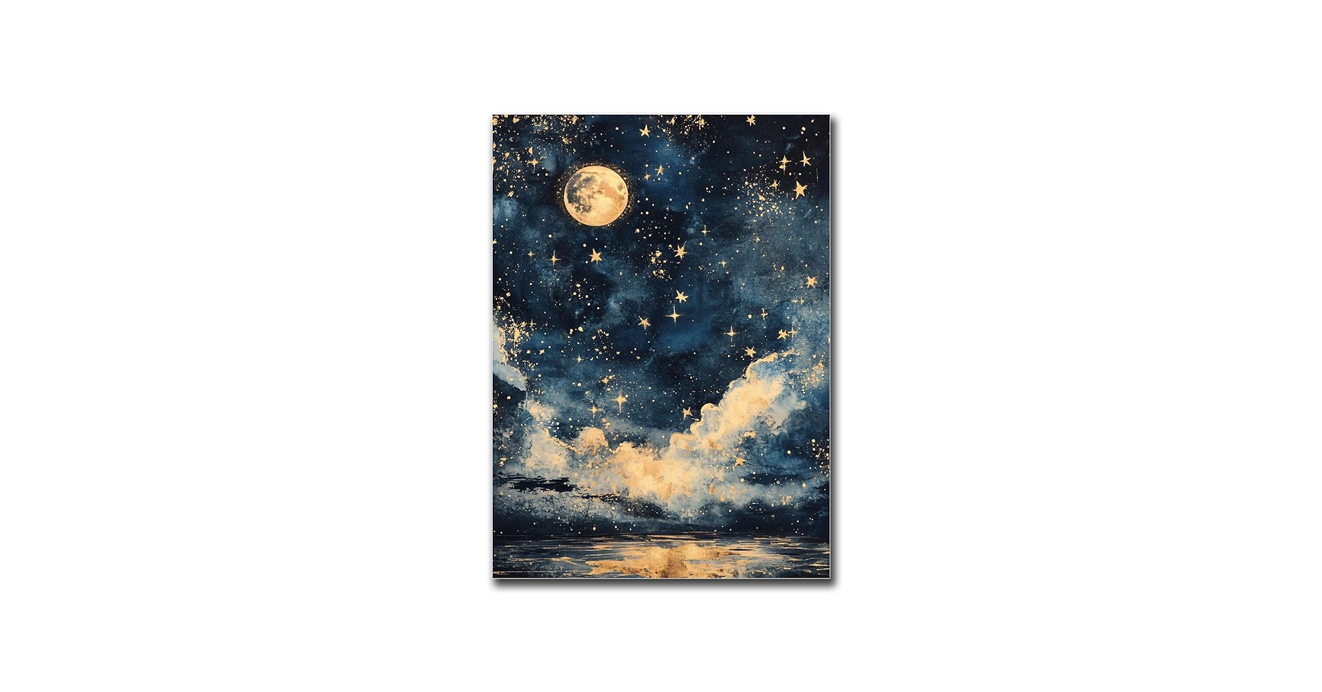 Amazon.com: HSHYXARTYX Poster Wall Art Picture Moonlit Sky Wall