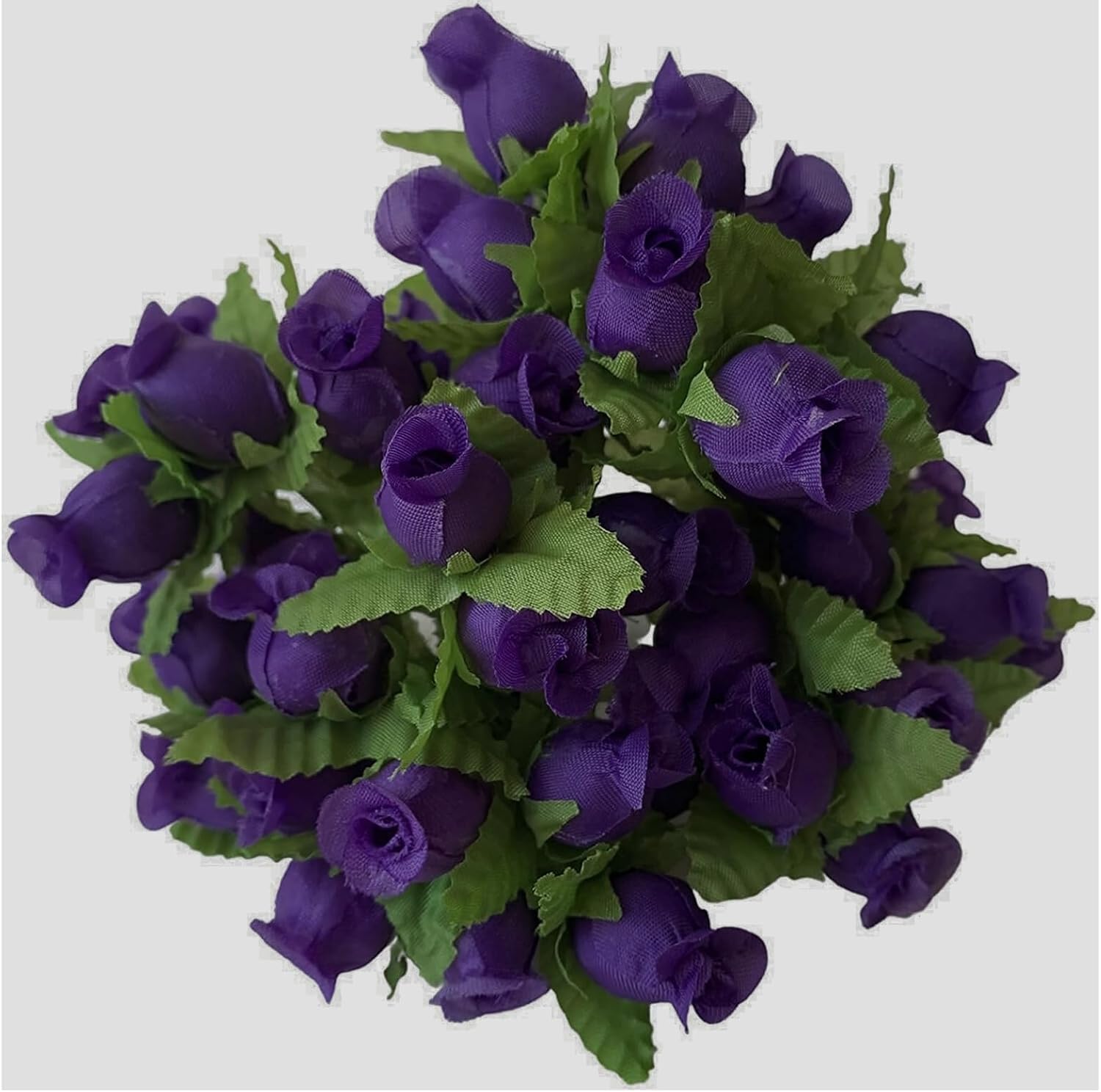 GiftWrap Etc. Purple Silk Flower Roses - 12 Bouquets, 144 Rosebuds, Fall image 2