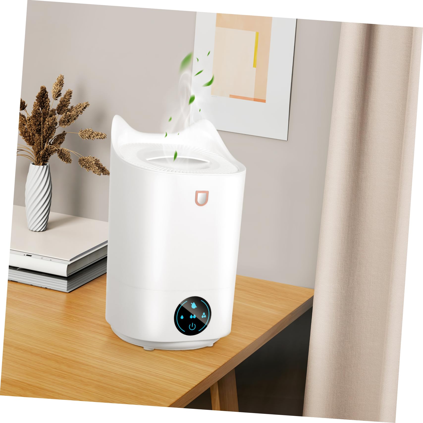 Luxshiny Umidificatore per Camera da Letto Silenzioso per Scrivania Portatile Spina Ue Facile da Pulire e Adatto per Piccole Stanze