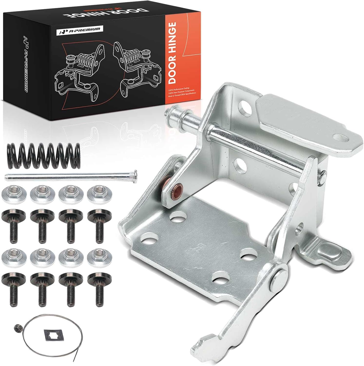 A-Premium Door Hinge Assembly Compatible with Chevrolet Tahoe, Blazer, C1500, C2500, C3500 & GMC Yukon, C1500 Suburban, C5000 C6000 C7000 Topkick, K1500, K2500 & Cadillac Escalade, Front Driver Upper