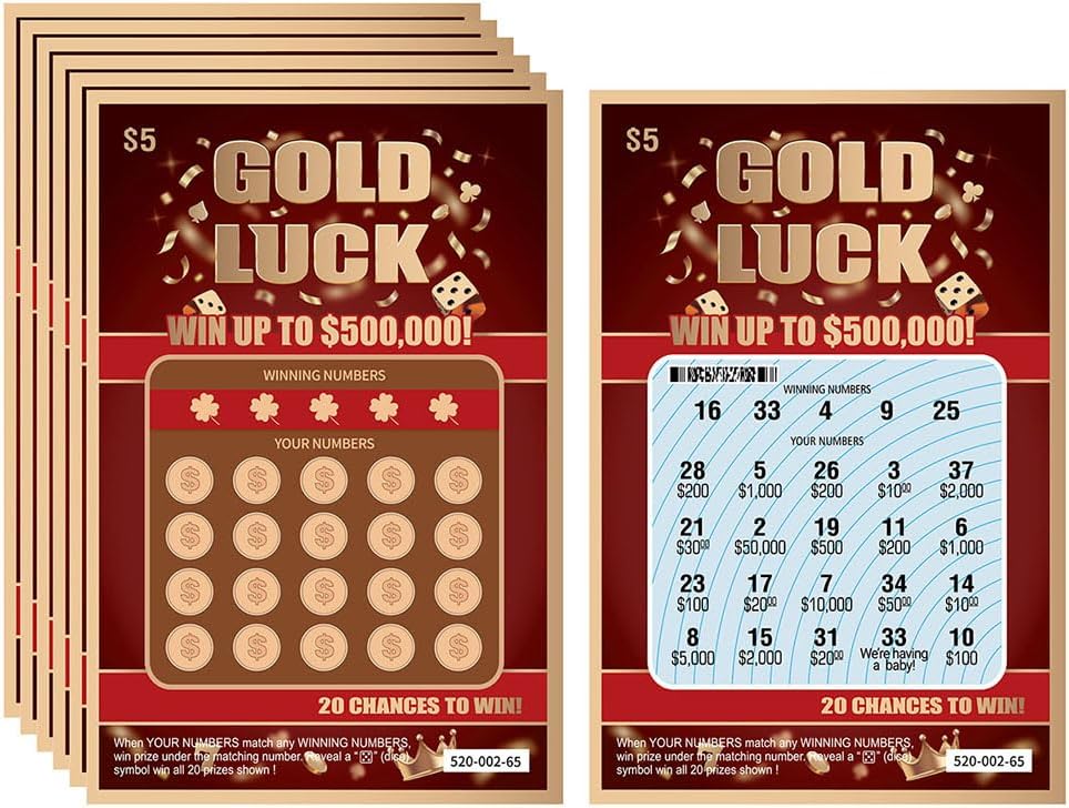 WINGKIND 6 Pregnancy Announcement Scratch Off Cards - Pregnancy Reveal Fake Lottery Tickets - Announcement Ideas - Creative Way to Announce Your Pregnancy