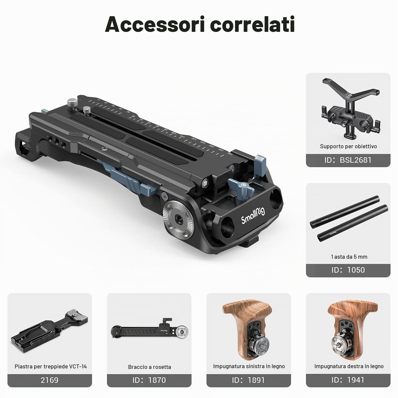 SMALLRIG Kit gabbia a sgancio rapido HawkLock per Sony Alpha 7R V / A7 IV / A7S III, con maniglia superiore/laterale/morsetto per cavo HDMI - 5599