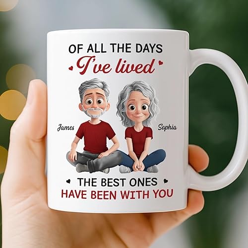 Editable All Of The Day I've Lived Mug, Personalized Couple
