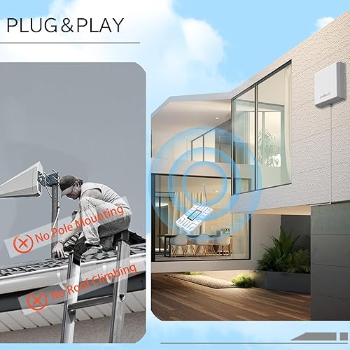 Miniatura 2 de Amplificador de teléfono celular para el hogar y la oficina, amplificador de señal de teléfono celular, 5,000 pies cuadrados, banda 5121317466225,