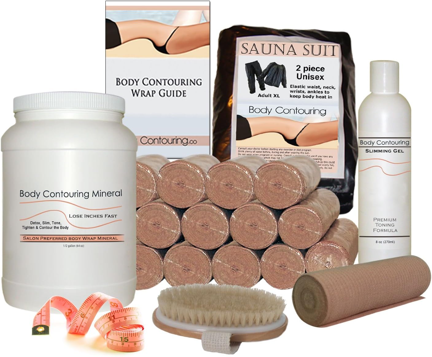 Body Contouring Salon Body Wrap Mineral Kit Deluxe