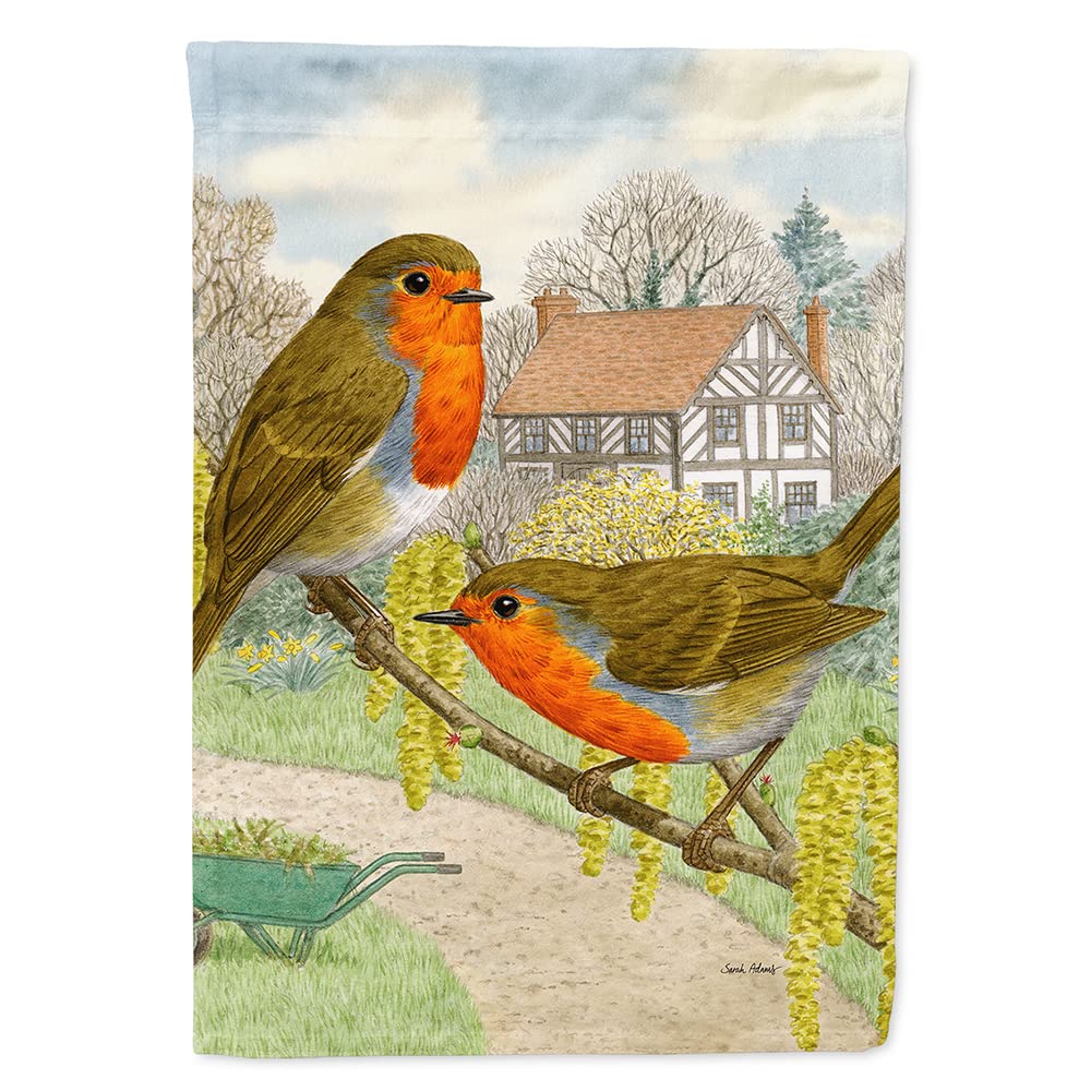 Drapeau de maison européenne Rouge-Gorges Caroline S Treasures ASA2097CHF grand format multicolore
