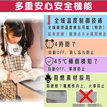 Amazon | パネルヒーター デスク下 足元ヒーター【北国のこたつ ・2年