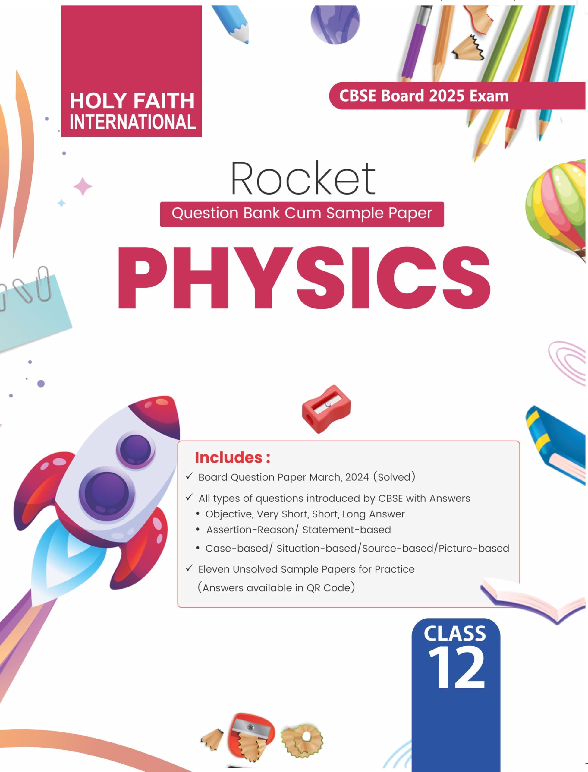 HOLY FAITH INTERNATIONAL ROCKET PHYSICS CBSE CLASS-12 | Cbse question bank | sample paper (2025)
