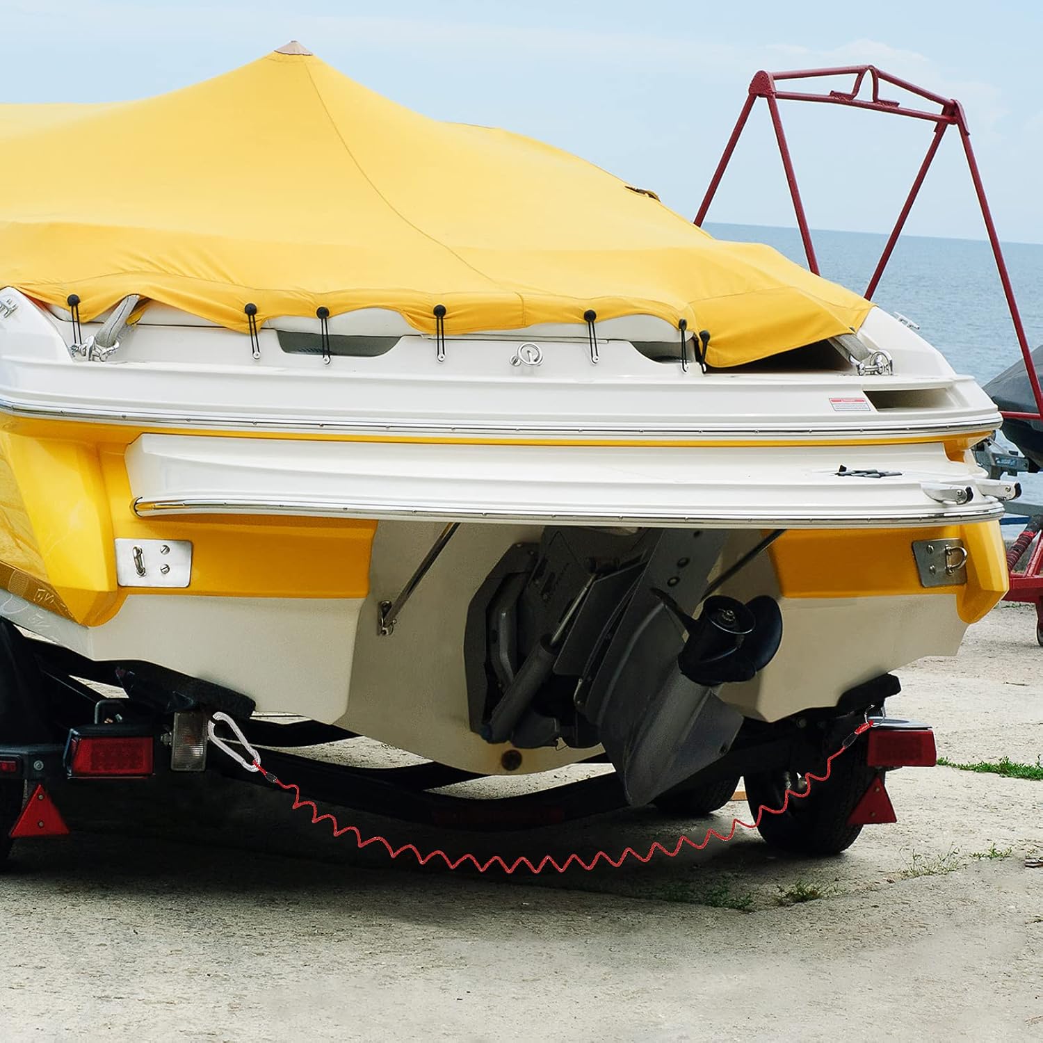 Breakaway Cable Trailer Safety Rope, Trailer Safety Rope for Trailer Emergency Camper, Retractable Cable, Anti-Lost Cable Anti-Corrosion, Durable, Sturdy, not Easy to Break 6 Ft - Image 6