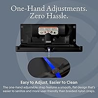 Vista 4 de Foundations Cambiador de bebé horizontal clásico con placa trasera de montaje EZ, montado en la pared, correa de seguridad ajustable con una sola