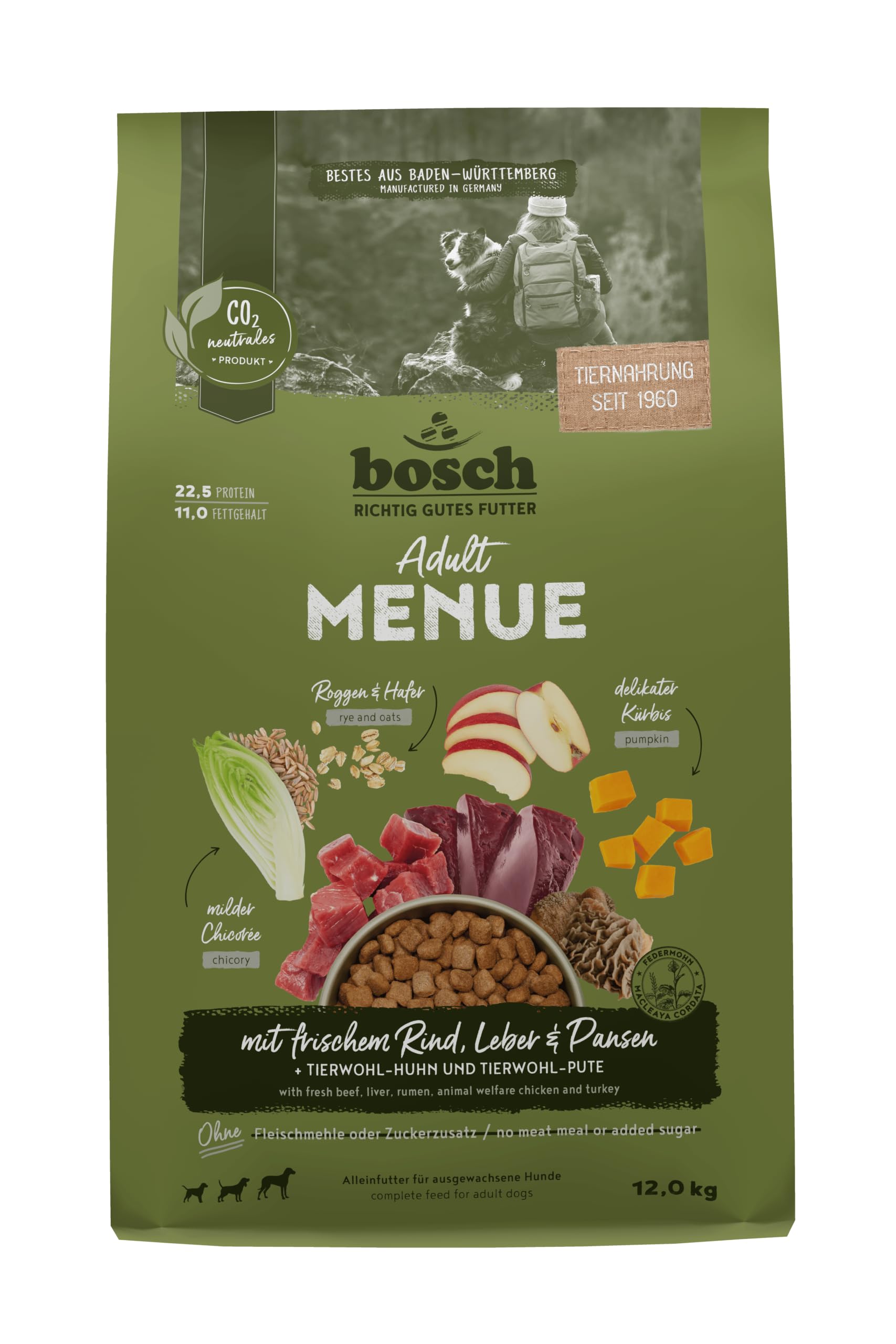 Bosch HPC Menue Adult mit Rind, Leber & Pansen12 kg
