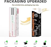 Vista 8 de HTVRONT - Rollos de vinilo HTV de transferencia de calor, de 30,5 cm x 6,1 metros para camisetas, vinilo para planchar para todas las máquinas