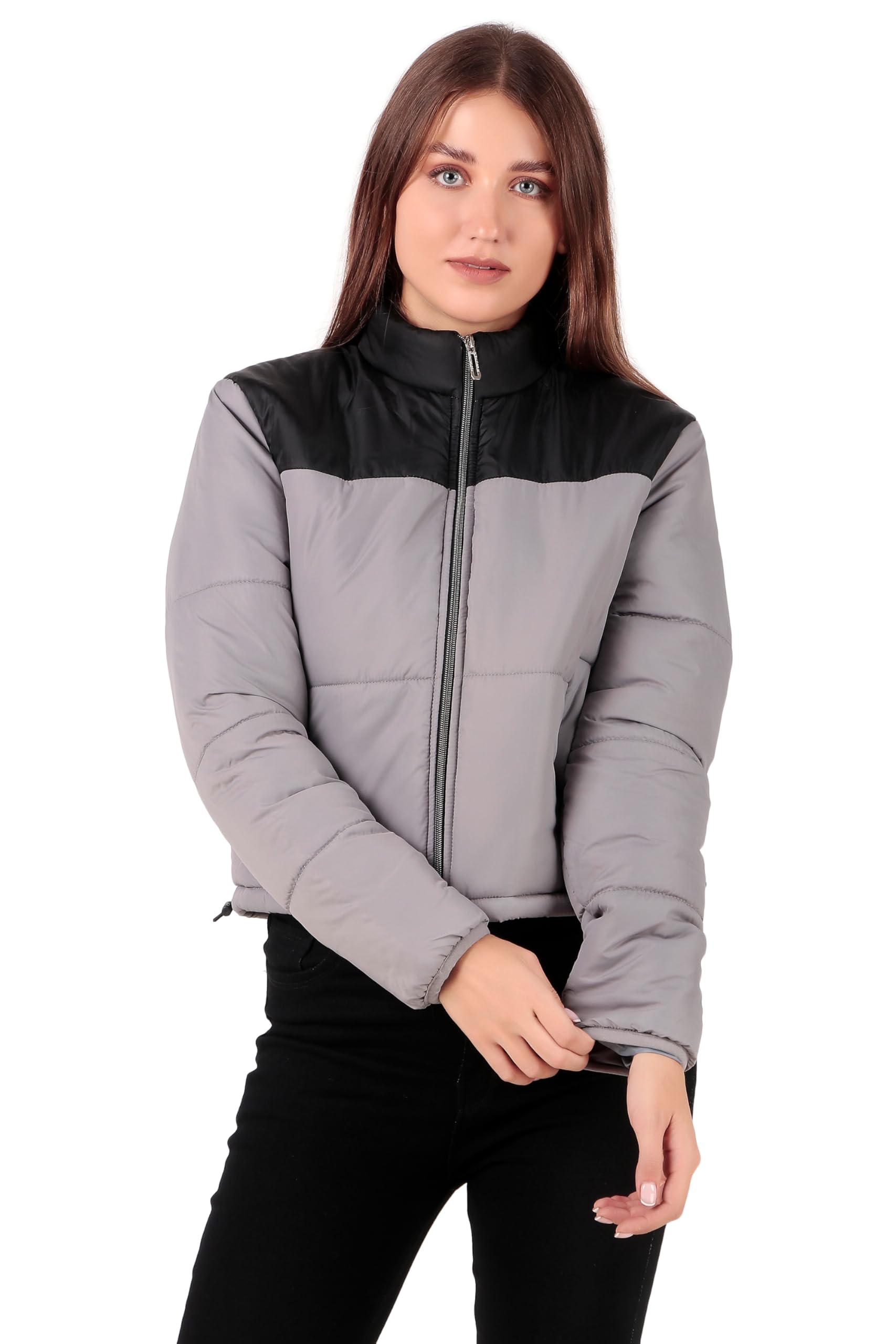 brazo Girls and Women's Short Regular Fit Jacket For Winter Wear | Hooded Neck | Full Sleeve | Zipper | Casual Jacket For Woman & Girl | Western Stylish Jacket-picture-55