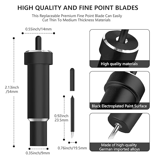 Miniatura 7 de Cuchilla de punta fina de alta calidad compatible con Cricut Maker 3MakerExplore 3Explore Air 2AirOne, carcasa de hoja de punta fina para cortar
