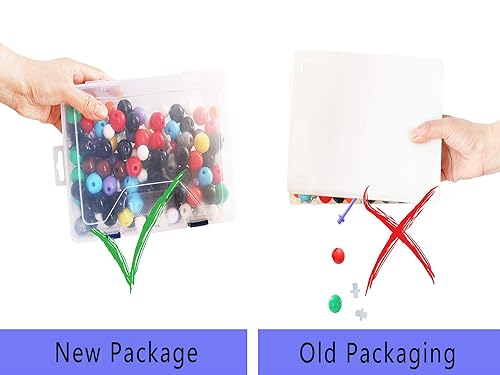 Miniatura 4 de LINKTOR Kit de modelo molecular de química 444 piezas juego de estudiantes o profesores para aprendizaje de química orgánica e inorgánica motiva el