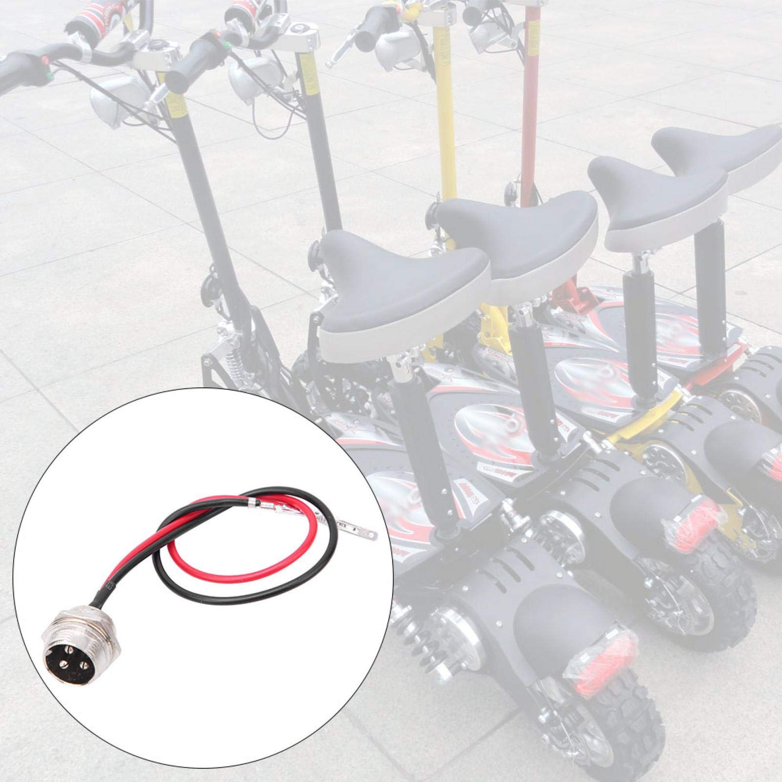 DAUERHAFT Electric Scooter Charging Port , Useful to Use Electric Scooter Battery Charging Connector Easy to Install for Electric Scooter