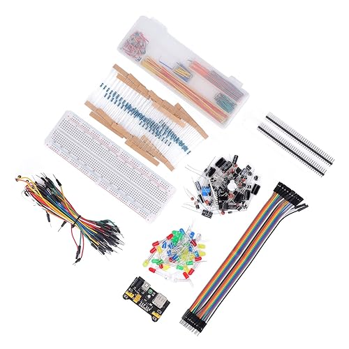 Miniatura 7 de Surtido de kit de componentes electrónicos, kit de componentes electrónicos para R3 con 830 puntos de amarre Breadboard más de 400, potenciómetros