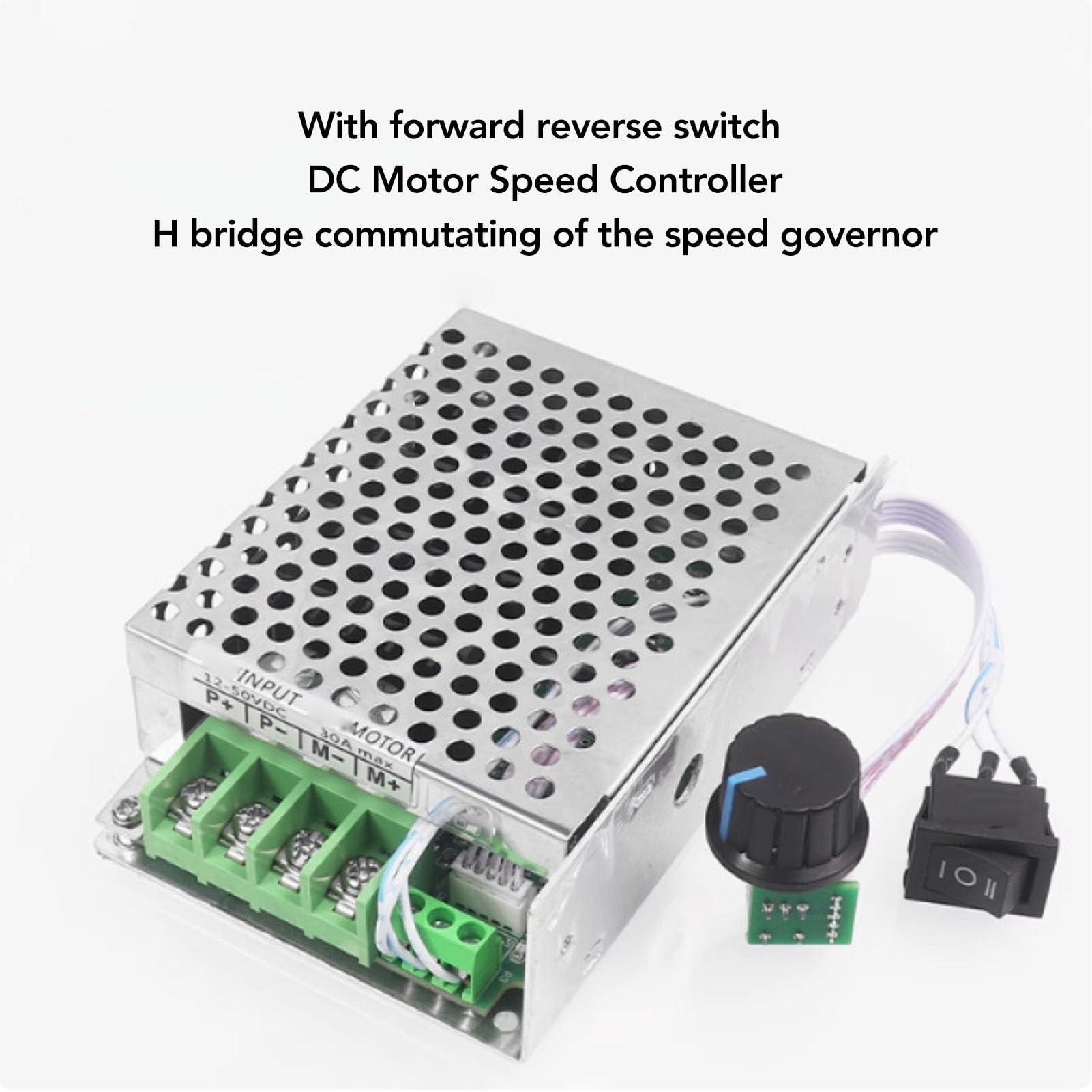 PWM DC Motor Speed Controller 30A, Forward Reverse Switch