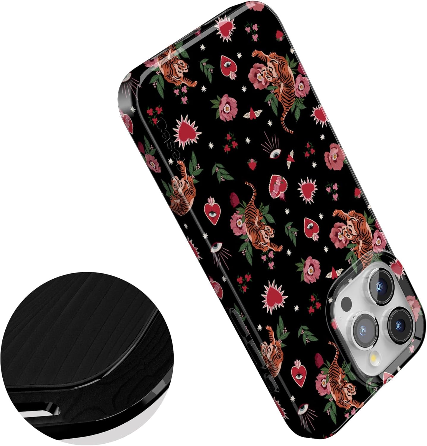 Casely iPhone 15 Pro Case | Wild at Heart | Tiger | Compatible with MagSafe | Classic Ultra Thin Design