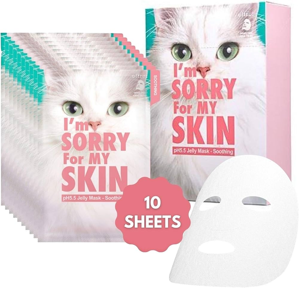 Amazon.com : I'M SORRY FOR MY SKIN pH5.5 Jelly Face Mask Skin Care