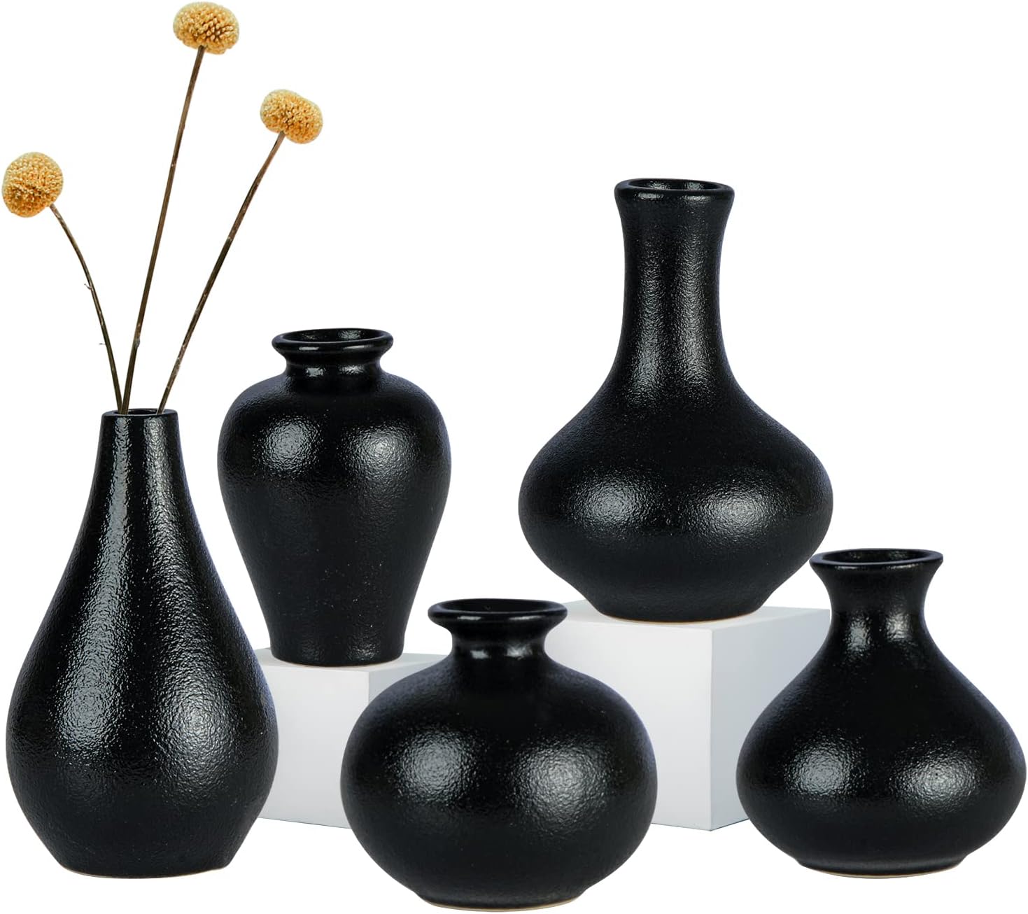 Metal Cemetery Vase, Flower Vases with Metal Base and