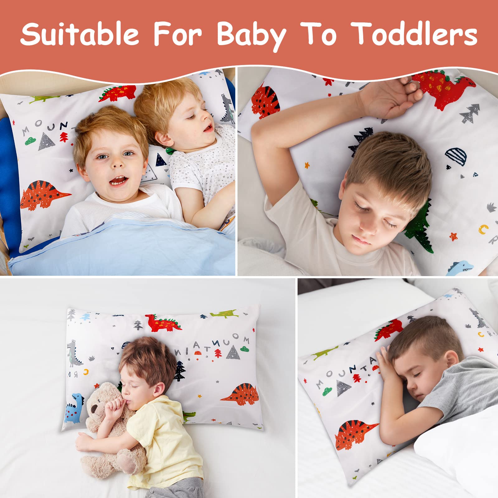 Baby peuter kussensloop, effen kinderbedkussen, paar kussenslopen 40 x