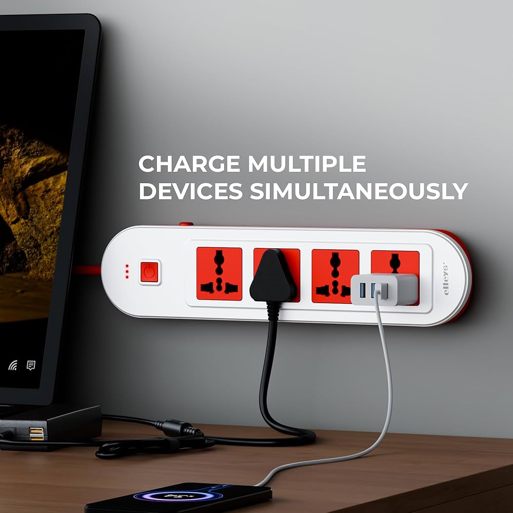 Elleys' ZYNEX Extension Board 10Amp with Master Switch – (Red