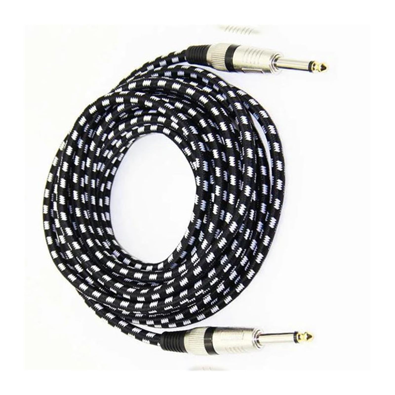 Profesjonalny Przewód do Gitary Pleciony Kabel Audio 1/4 '' Jack 6,5 Mm Do 6,5 Mm Z Męskiego Na Męskie Ekranowany Do Wzmacniacza Mikser Do Gitary Elektrycznej (Color : A, Size : 6m)
