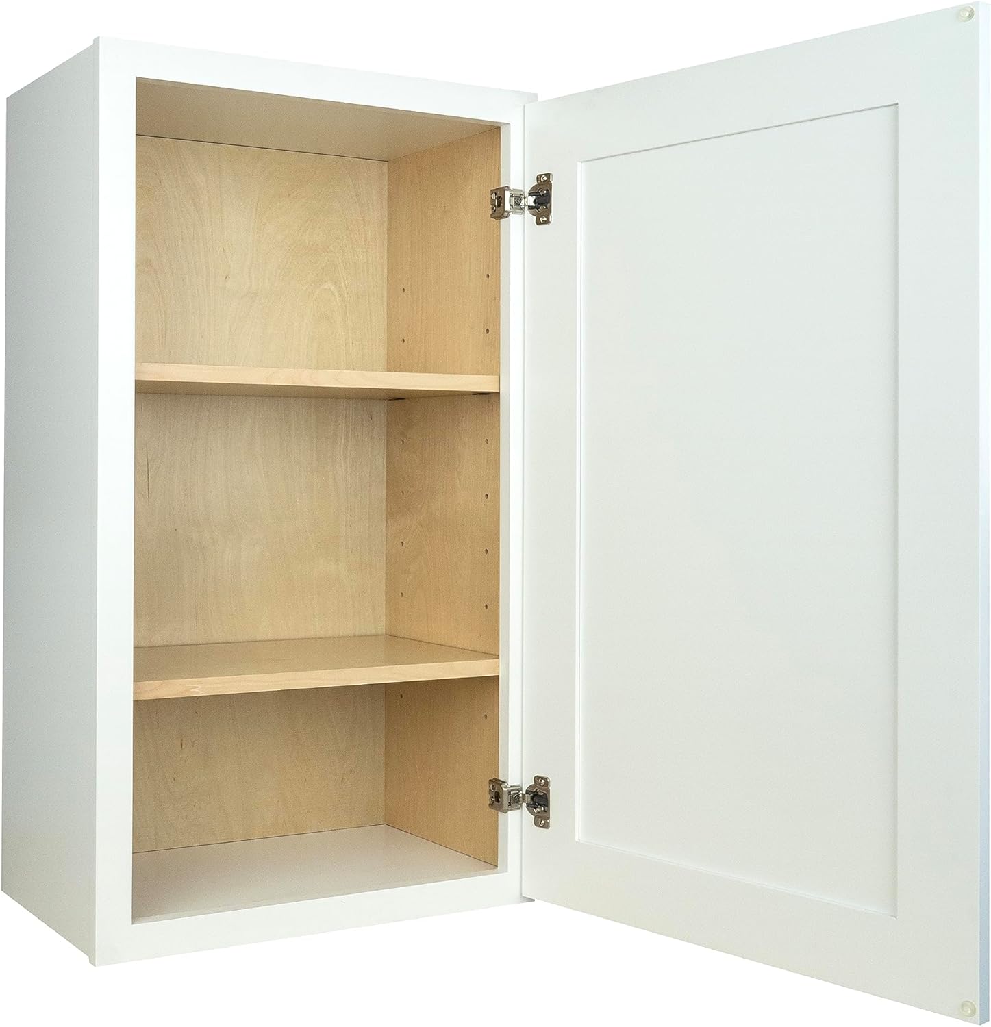 White Shaker Wall Kitchen Cabinet with Shelves