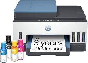 HP Smart Tank 7602 Wireless All-in-One Cartridge-Free Ink Tank Printer, up to 2 Years of Ink Included, Mobile Print, scan, Copy