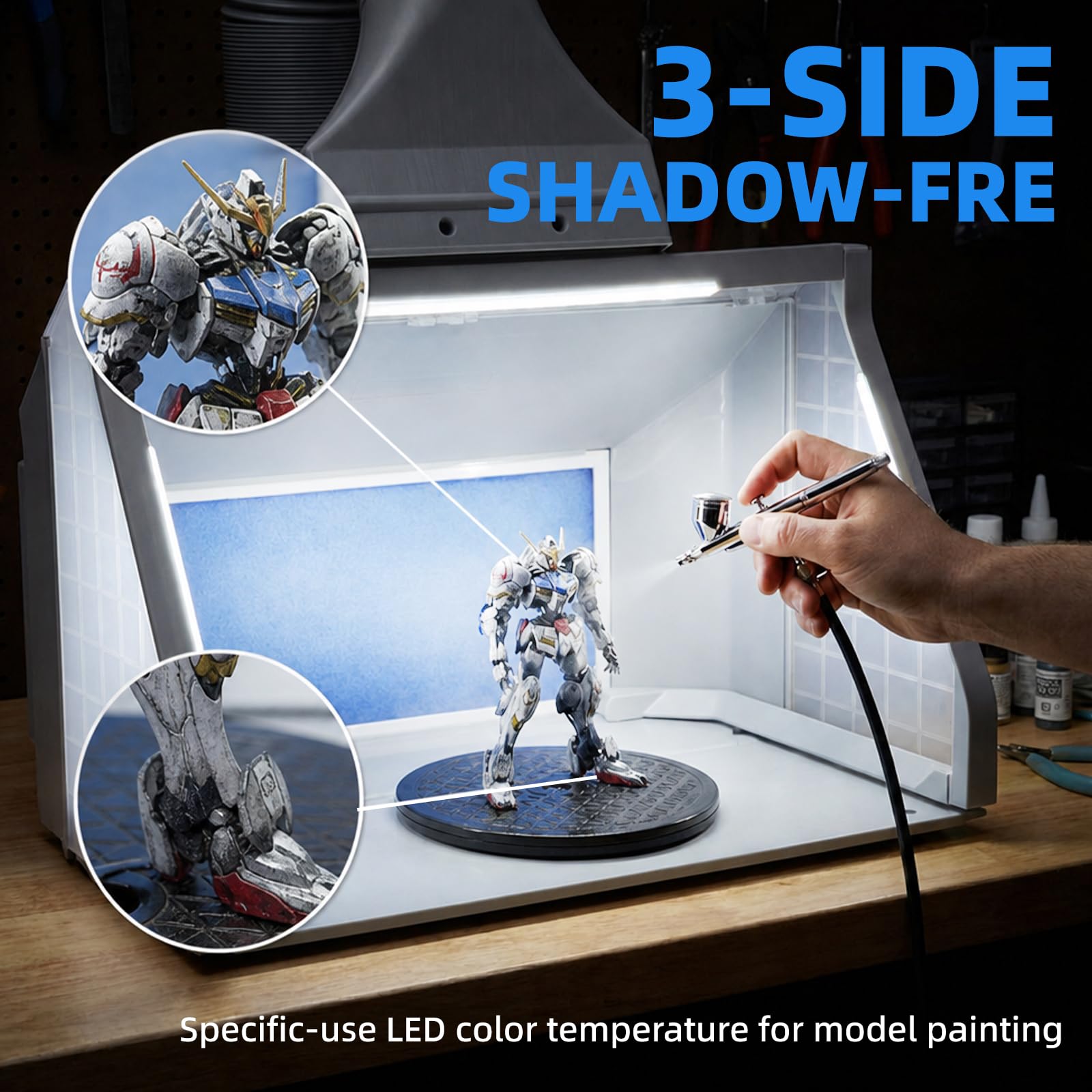Amazon.com: OPHIR Airbrush Paint Booth with Dual Fans, Airbrush