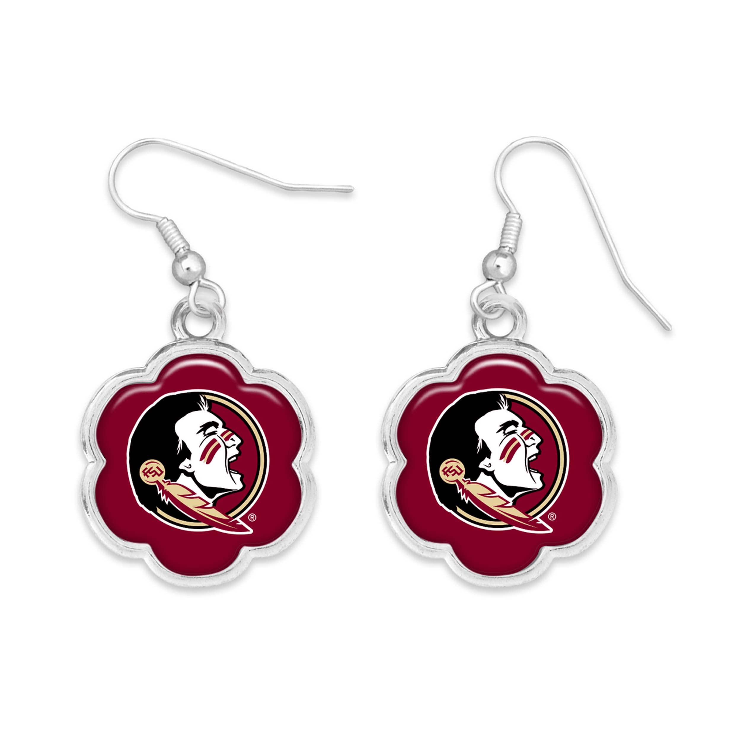 From the Heart Enterprises Florida State Seminoles Hazel Silver Earrings Jewelry Gift FSU