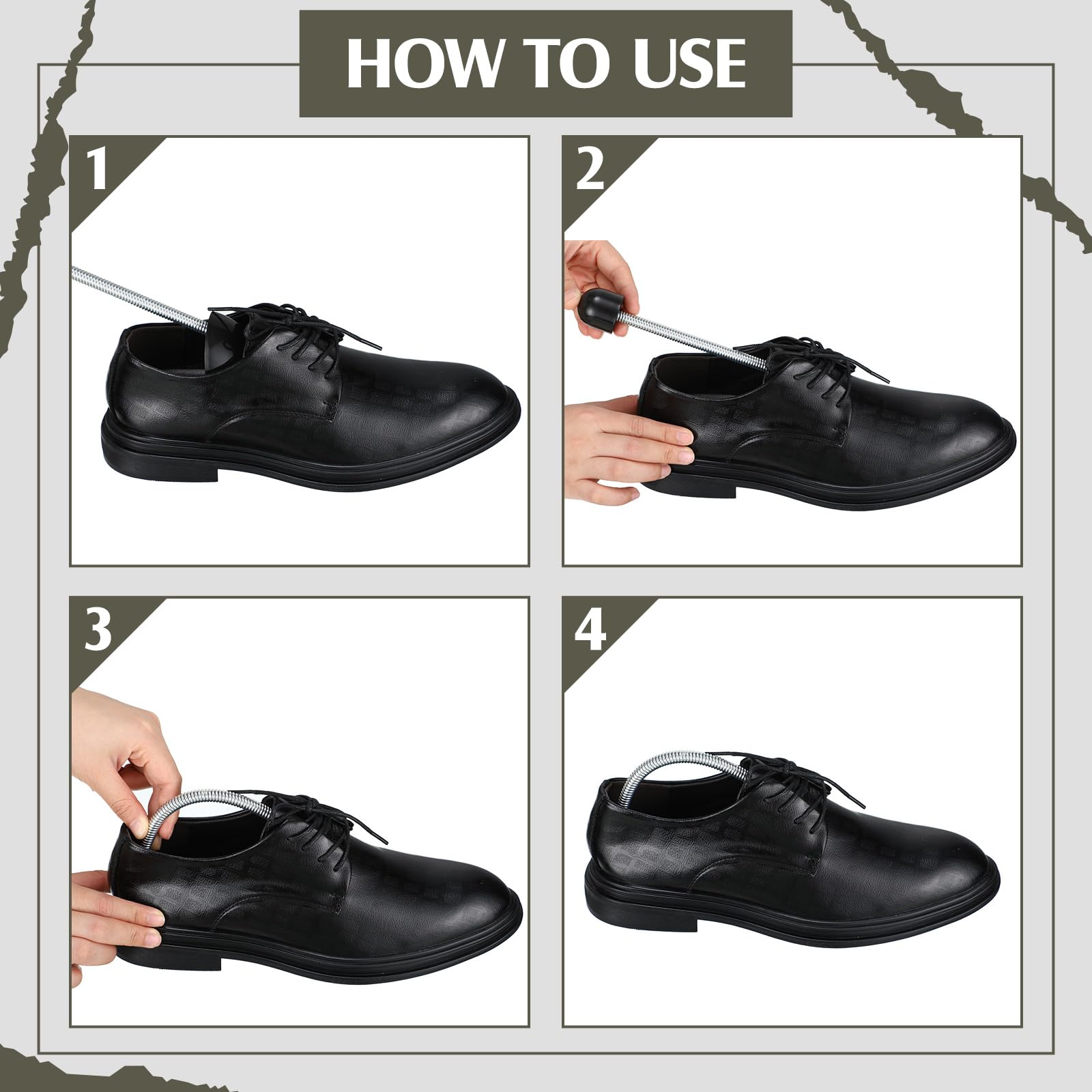 Barydat 50 paia di scarpe in plastica barella scarpe da ginnastica Shaper Bulk pratico regolabile scarpe supporto per stivali per gli uomini