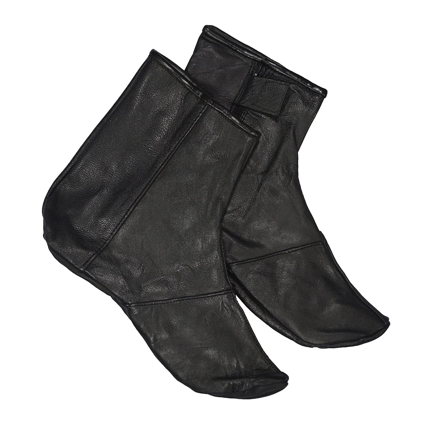 Desert Dress Unisex Black Leather Socks Khuffs Footwear Shoes Feet Khuffain Mens Muslim Islam Motocycles (7)