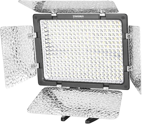 YONGNUO YN300 III YN-300 III LED Camera Video Light Panel with 12V2A AC Adapter Adjustable Color Temperature 3200K-5600K