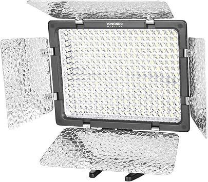 YONGNUO YN300 III YN-300 III LED Camera Video Light Panel with 12V2A AC Adapter Adjustable Color Temperature 3200K-5600K