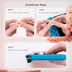 GeekShare 4PCS Silicone Joystick Thumb Grip Caps, Kawaii Cherry Blossom Joystick Cover Compatible with Switch/OLED/Switch Lite (Sakura)