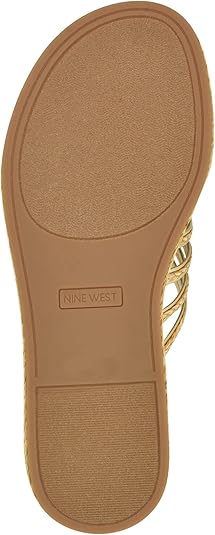 【NINE WEST】Adila フラット サンダル Amazon.com | Nine West Women's Adila2 Sandal, Natural/Black