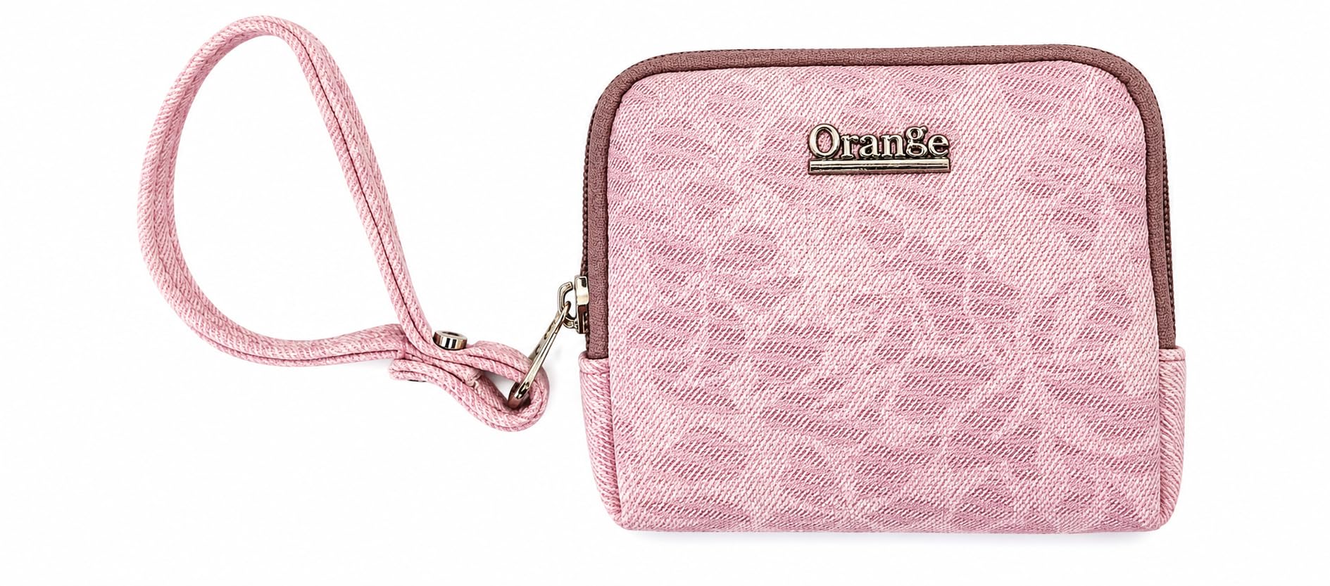 Women's Pink Zip Wallet with Wrist Strap-picture-47