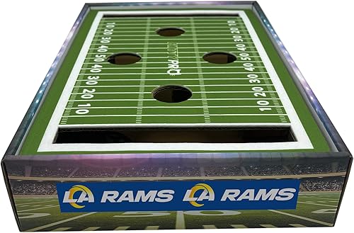 Miniatura 6 de NFL Los Angeles Rams - Rascador para gatos para el estadio de fútbol para encontrar y jugar. Juguete para gatos para el día del juego con 2 bolas de