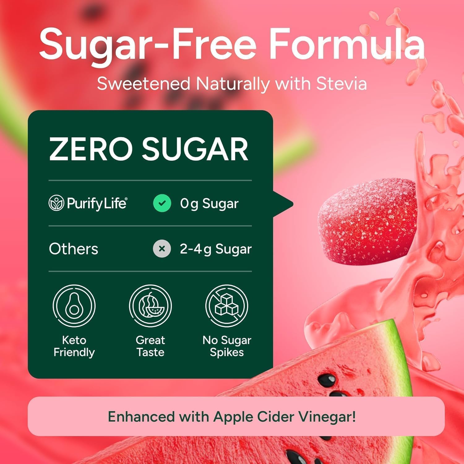 Sugar-Free Berberine Gummies - with Ceylon Cinnamon, Milk Thistle & ACV - No More Capsules or Pills — Amazon image 7