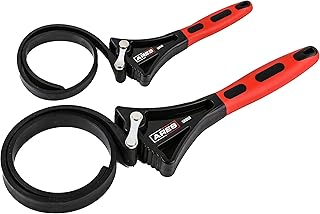 Sponsored Ad - ARES 56034 - 2-Piece Rubber Strap Oil Filter Wrench Set - Adjustable Up to 4-inch and 6-inch Diameter - No...