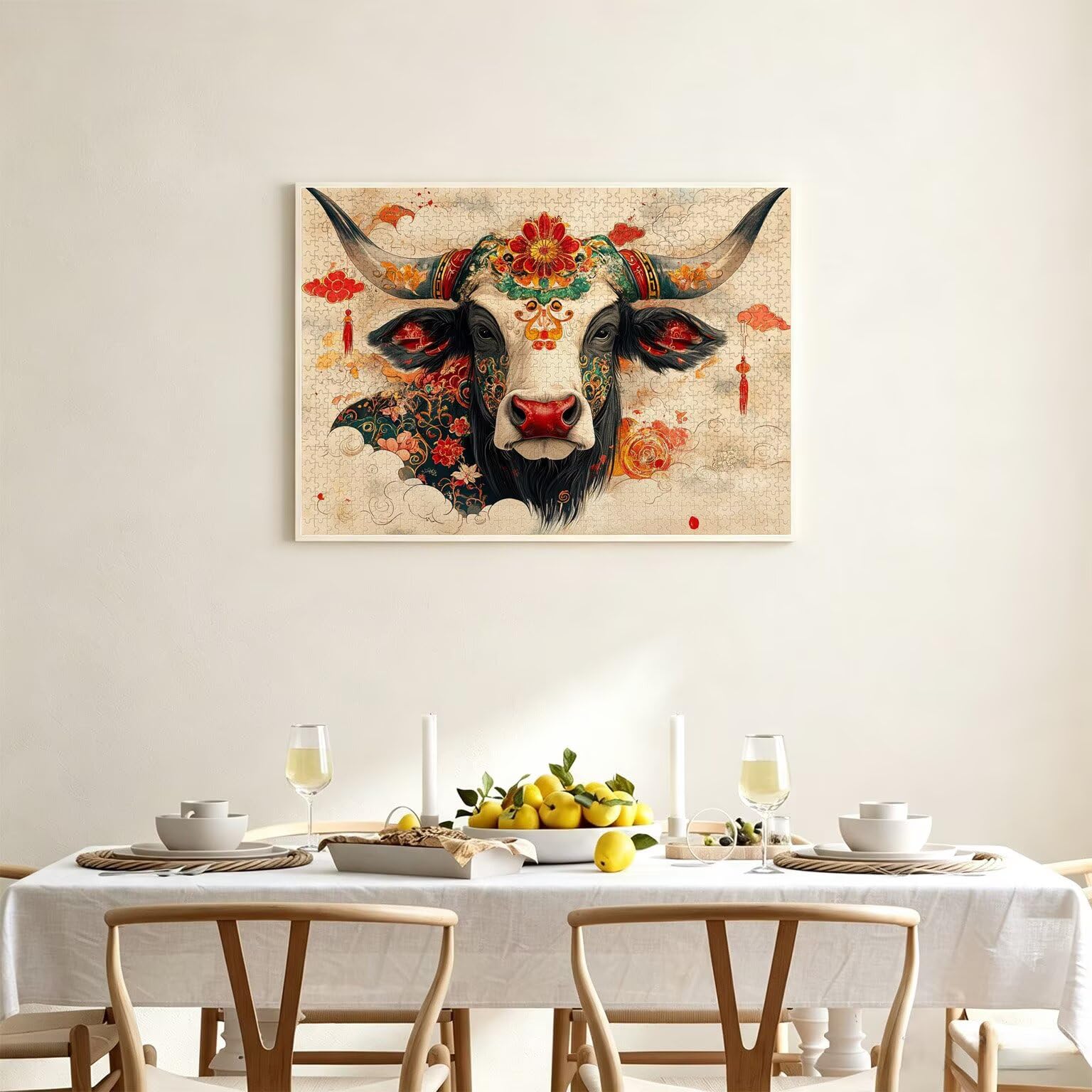 Puzzle 3000 Pezzi astratto Puzzle Legno Animali, n-40