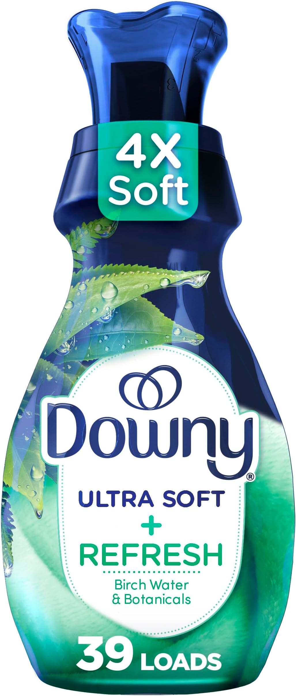 Downy Ultra Soft Fabric Softener Liquid, Refresh, Birch Water and Botanicals,...