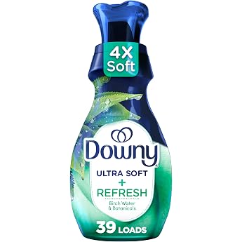Downy Ultra Soft Fabric Softener Liquid, Refreshing, Birch Water, Botanical, 27 fl oz, 39 Servings