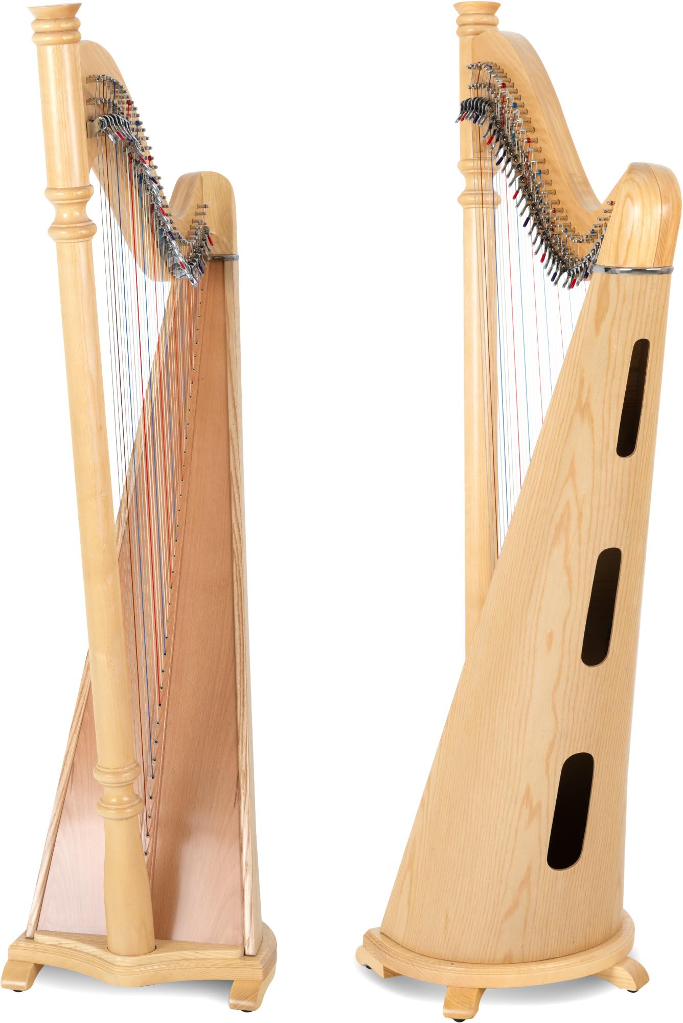 Classic Cantabile P-38 Arpa ad Uncino 38 Corde, 38 corde in nylon | Accordatura: Mi bemolle maggiore (diatonica), Corpo in frassino, Colonna tornita in faggio, Tavola armonica in abete, 9 kg