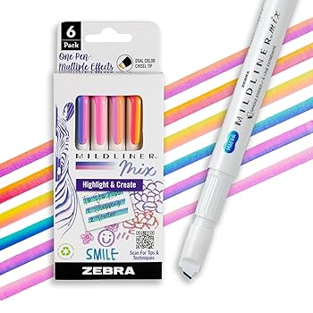 Amazon.co.jp: Zebra Pen マイルドライナーミックス デュアル
