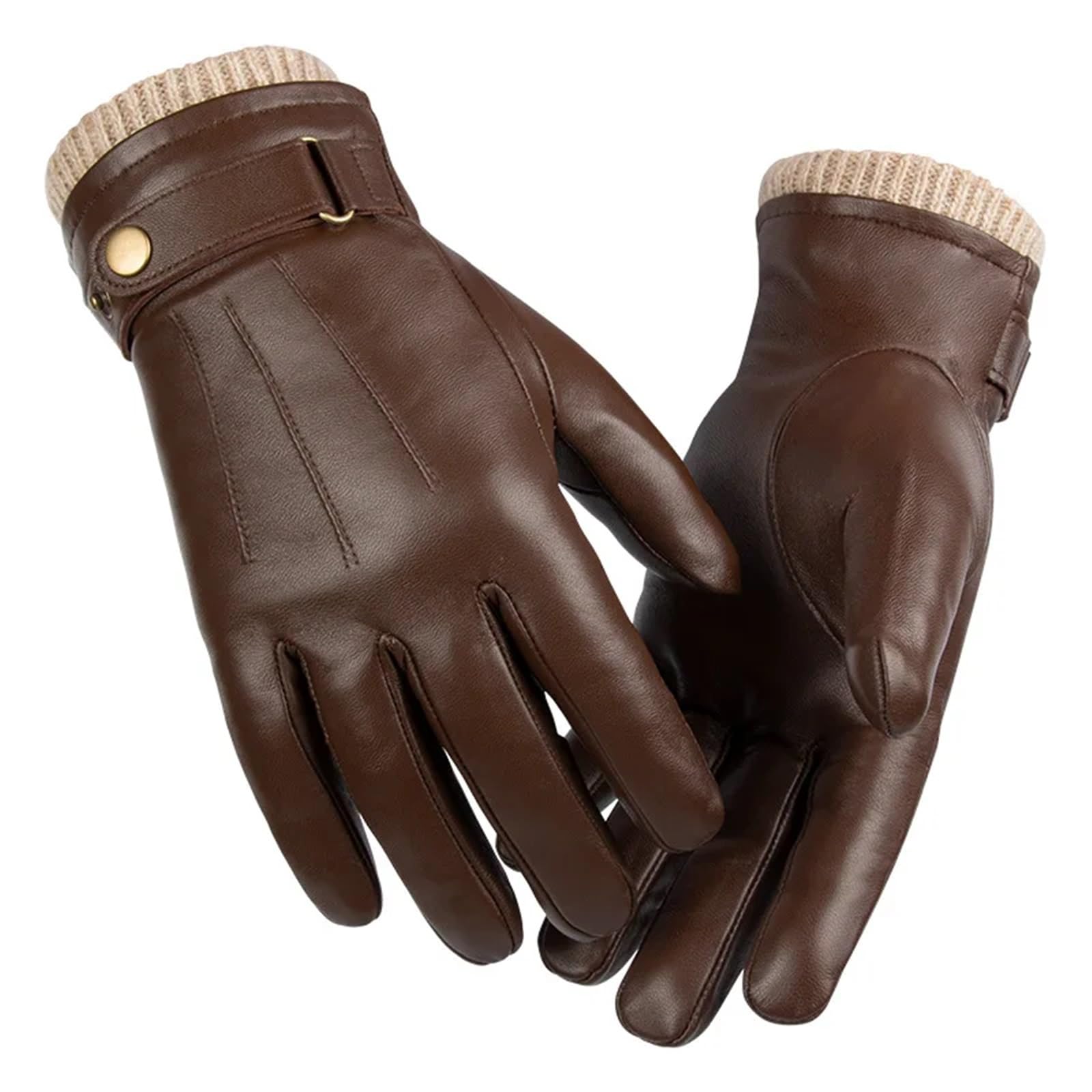 Guanti in pelle da uomo for l'inverno, guanti invernali, impermeabili, guanti caldi, guanti da lavoro invernali Per Versatile Protezione